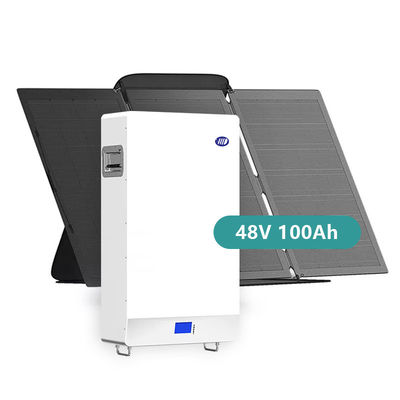 LiFePO4 Batería montada en la pared 5Kwh Sistema de almacenamiento de energía para el hogar 48V 100Ah