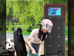 Batería que intercambia la estación